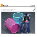 Metall Wire Mesh Stationery Round Pen Container Mode Einfacher Raster-Stifthalter Multifunktionaler Desktop-Speicher Stifthalter Benutzerdefinierte